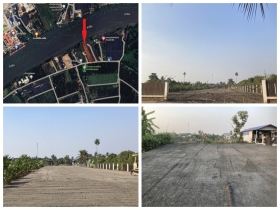 ขายที่ดิน (โฉนด) ติดแม่น้ำท่าจีน 1 ไร่ 2 งาน 60 ตร.ว. กระทุ่มแบน